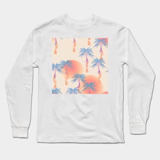 Beige Palms Oasis Long Sleeve T-Shirt